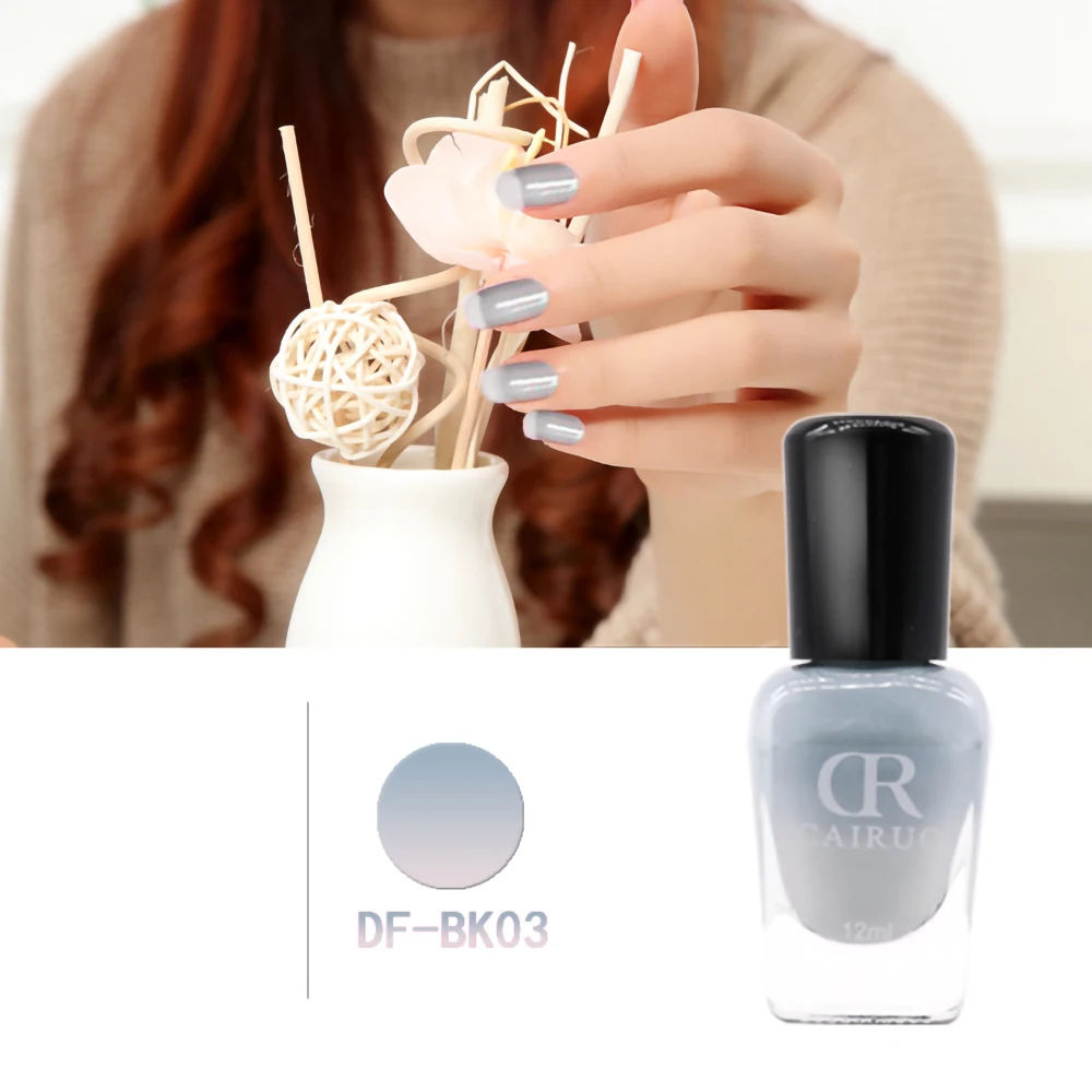 Nusx 12ml Temperature Color Changing Thermal Nail Polish Glitter Effect Fast Dry Manicure Varnish Gradient Nail 5