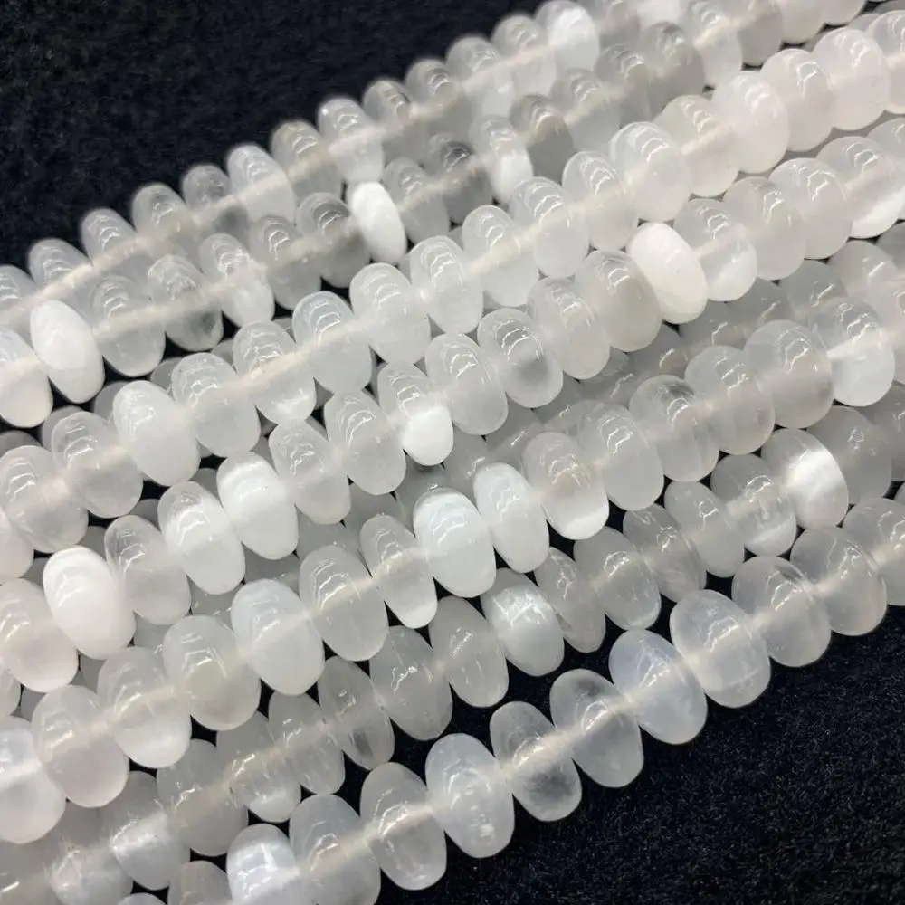 Круглые бусины из искусственного камня/селенита натурального камня