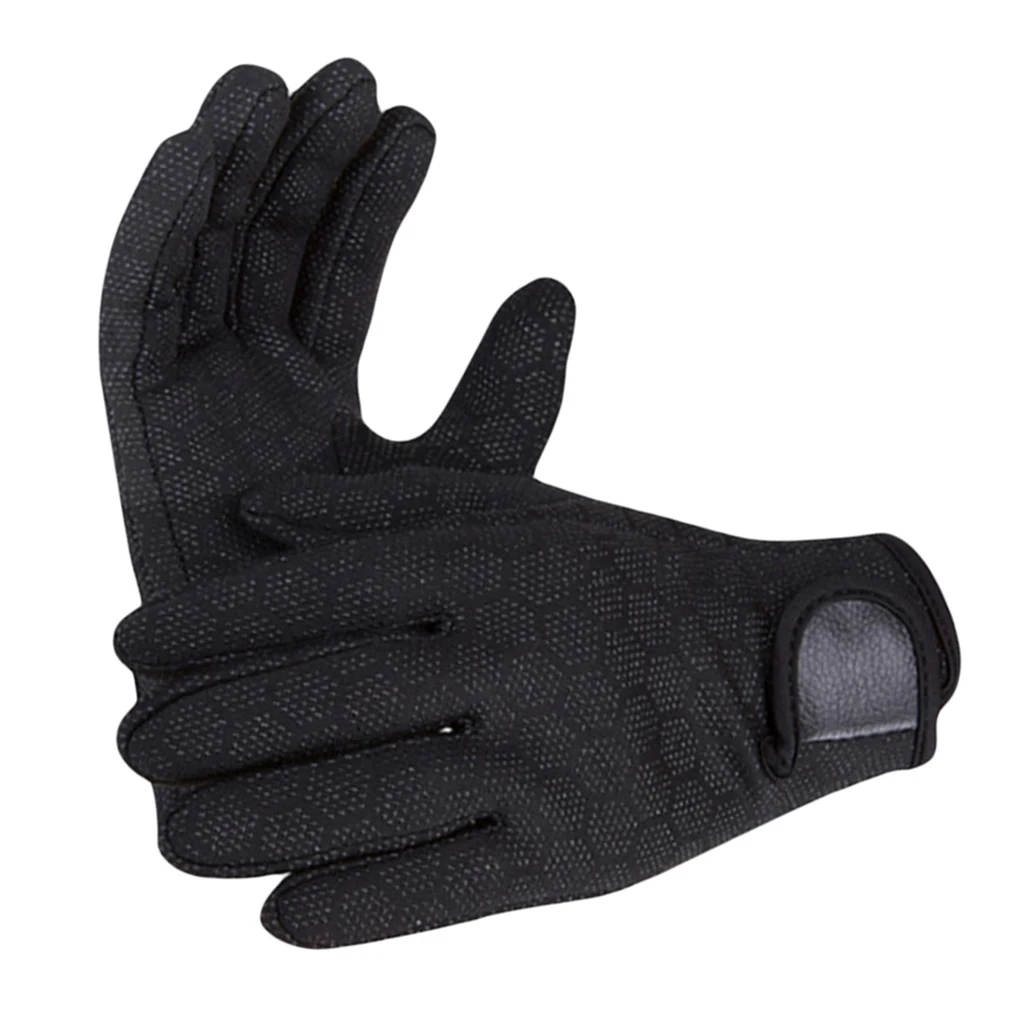 1.5mm Neoprene Wetsuit Gloves Five Finger Full Finger Gloves for Diving Snorkeling Spearfishing Kayaking Surfing Sailing