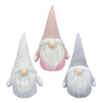 

Christmas Decorations Window Decorations, 3 Pcs Christmas Faceless Gnome Santa,Xmas Tree Ornament Doll