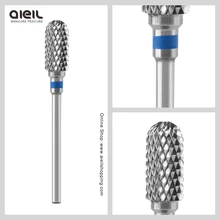 Сверло из карбида вольфрама, Электрический Маникюрный сверлильный станок, аксессуар для ногтей, сверло для удаления акриловых гелевых пилок для ногтей