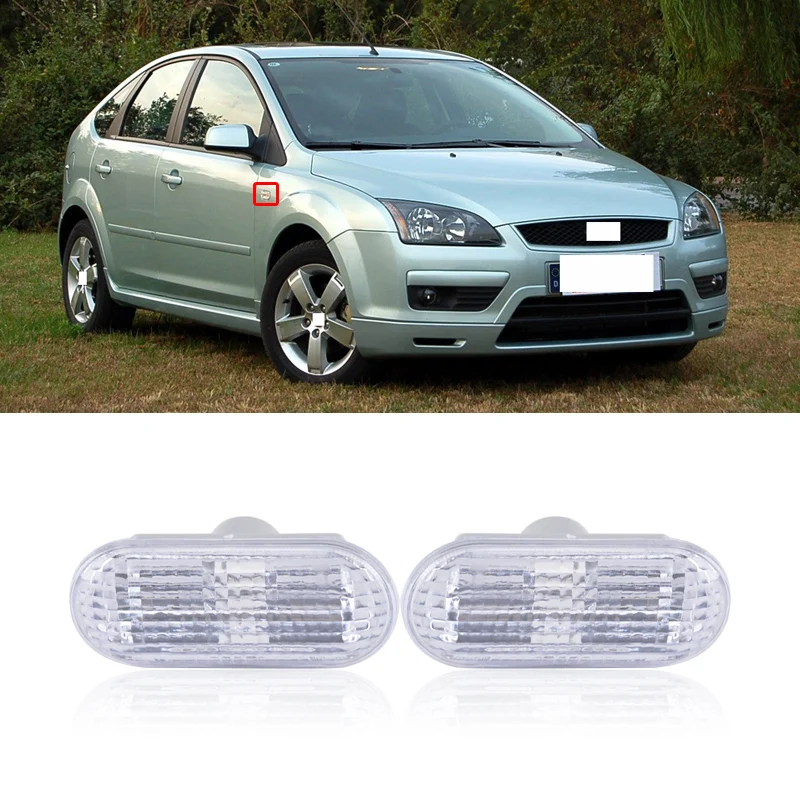 CAPQX для Ford Focus 2005 2006 2007 2008 боковые габаритные светильник крыло лампа Предупреждение лампы сигнала поворота светильник сбоку без лампы