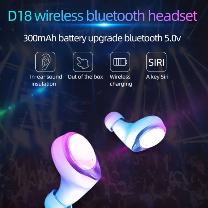 Bluetooth 5,0 наушники бинауральные телефон Бизнес Спорт Бег стерео Беспроводная гарнитура с портативной зарядной коробкой