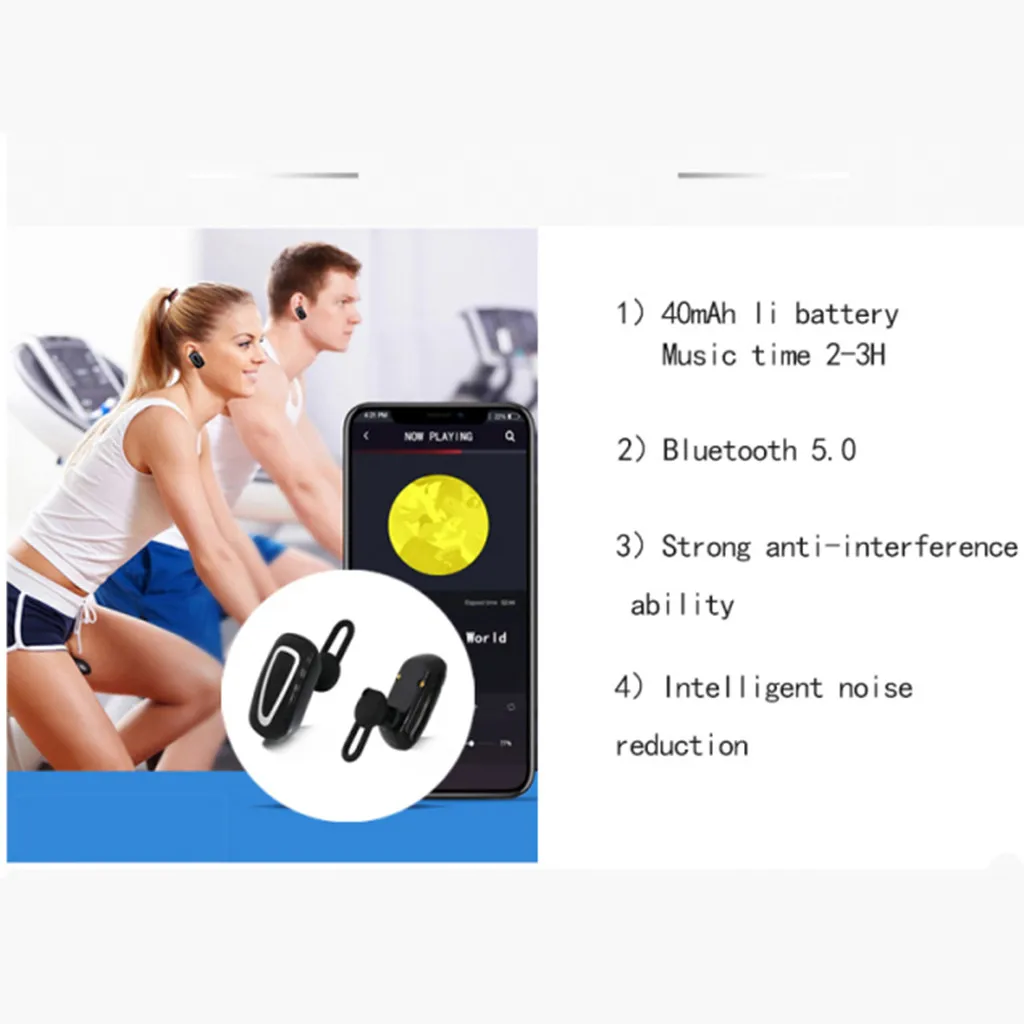 Беспроводные Bluetooth наушники портативное двойное использование от одного до двух USB Автомобильное зарядное устройство Handsfree BT 5,0 наушники USB зарядное устройство#20