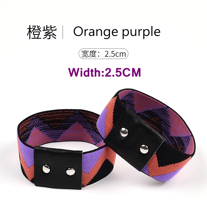 Orange purple 1 пара эластичных лент для женщин, новые модные шнурки на высоком каблуке, без шнурков, с пряжкой, новые шнурки на высоком каблуке - Цвет: Orange purple
