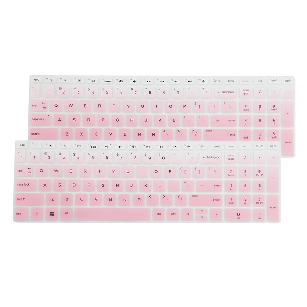 2pcs Keyboard Cover Ultra Thin Clear Keyboard Skin Protector for HP 15.6'' BF Keyboard Soft Silicone