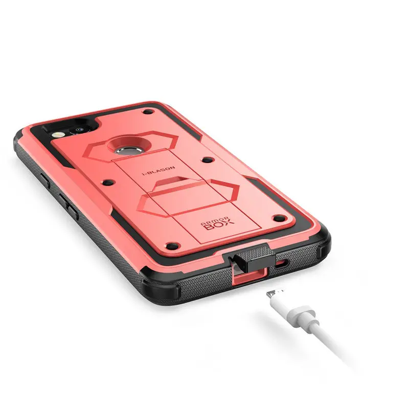 I-BLASON для Google Pixel 2 Чехол Armorbox полный корпус сверхмощный ударопрочный чехол с подставкой со встроенной защитой экрана