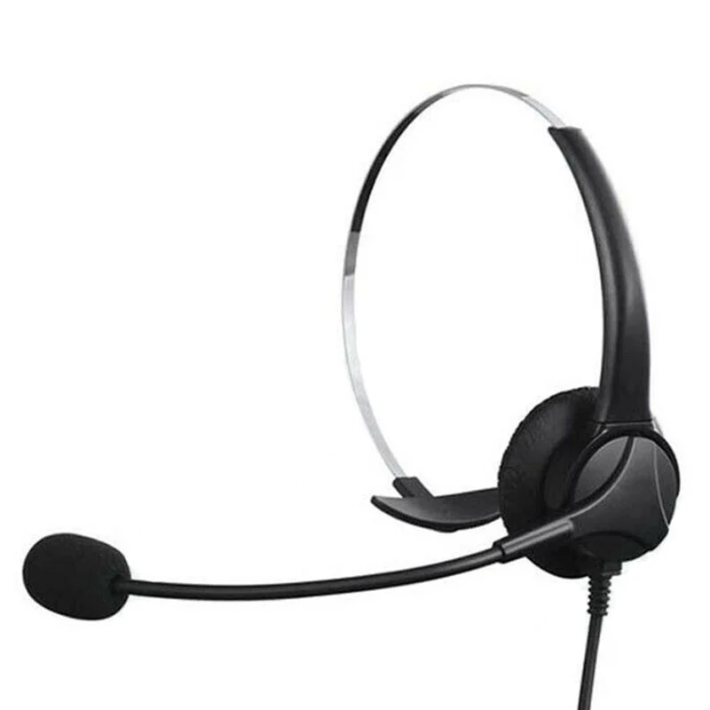 Pohiks 1pc Professional Wired USB Single Noise Cancelling Microphone Call Center USB Headset For Telephone Operator