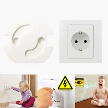 10 шт./партия, детская Защитная поворотная крышка, 2 отверстия, стандарт ЕС, Детская электрическая защитная розетка, детские пластиковые замки, Детская защитная розетка