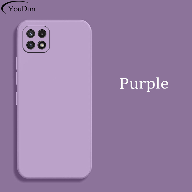 Square Silicon Phone Case For Samsung Galaxy A22s 5G Cover Case On Samsung A22s Original Camera Protective Case For A22s