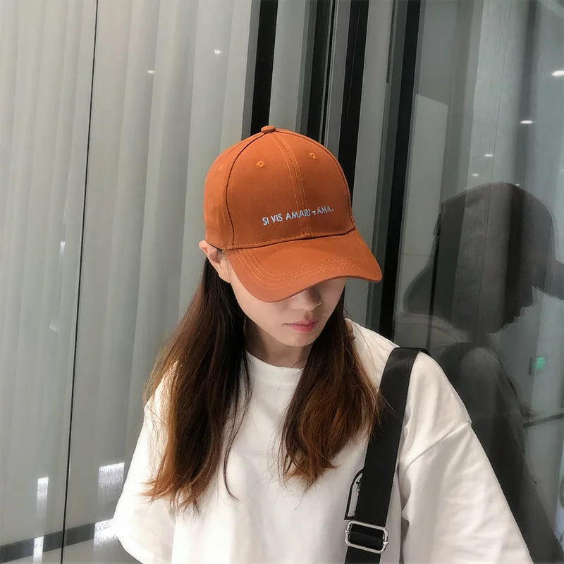 

Hat Female Summer Korean Style All-match Simple Lettered Embroidered Baseball Cap Outdoor Sun Protection Sunbonnet Casquette