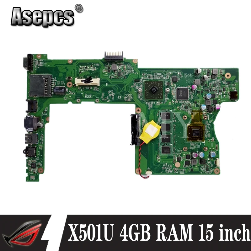 Материнская плата X501U с 4 Гб оперативной памяти для For Asus Laotop 15 дюймов|Материнские