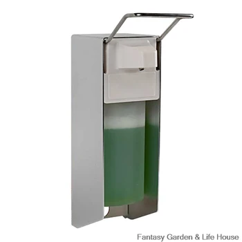 

Manual Soap Dispenser Wall Mounted Elbow Pressure Soap Dispenser Large Capacity for Home Office Restaurant