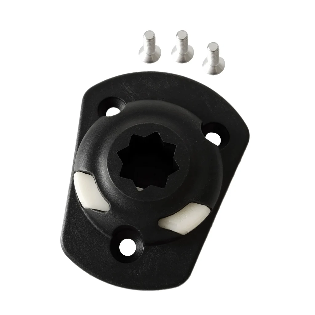 Durable Nylon Boat Kayak Fishing Pole Rod Holder Mount Base Tackle Kit Accessory With Mounting Screws