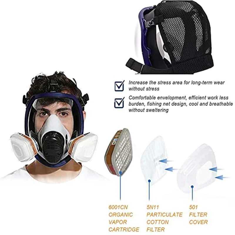 Filtre à charbon actif de la sécurité remplaçable Respirateur de protection  masque à gaz du filtre - Chine Masque respiratoire, masque Masque à gaz de  protection chimique
