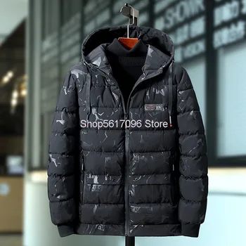 

Big Size Cotton-padded Jacket Male Winter Loose Camouflage Thicken Keep Warm Coat Youth Leisure Down Cotton-padded Jacket Trend