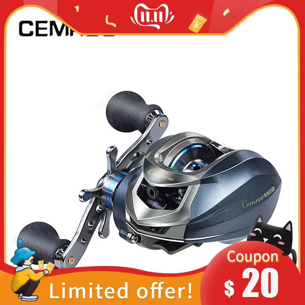 Cemeo 8 кг baitcasting рыболовная Центробежная катушка тормозная система катушка максимальная горка высокоскоростная катушка для рыбалки катушка рыболовный инструмент