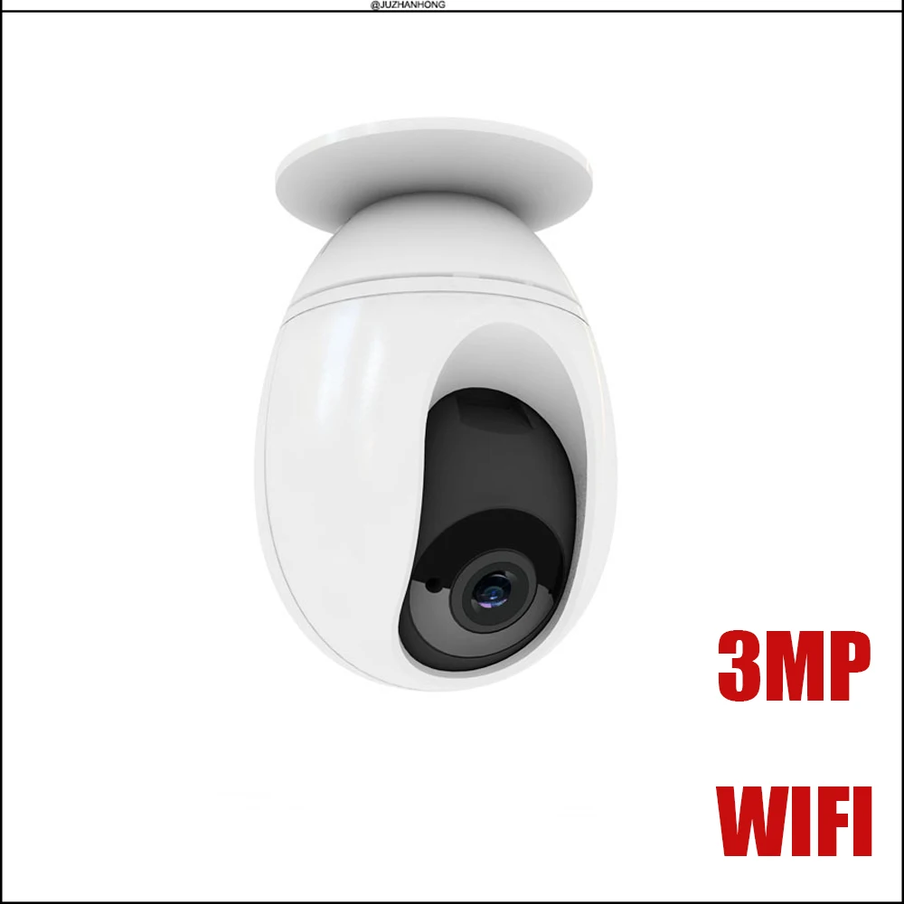 Беспроводная IP камера видеонаблюдения 3 Мп Wi Fi для дома офиса склада купольная