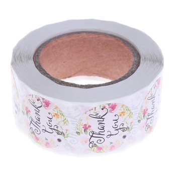

500pcs/roll Thank You Stickers Seal Labels Handmade Custom Sticker Decoration
