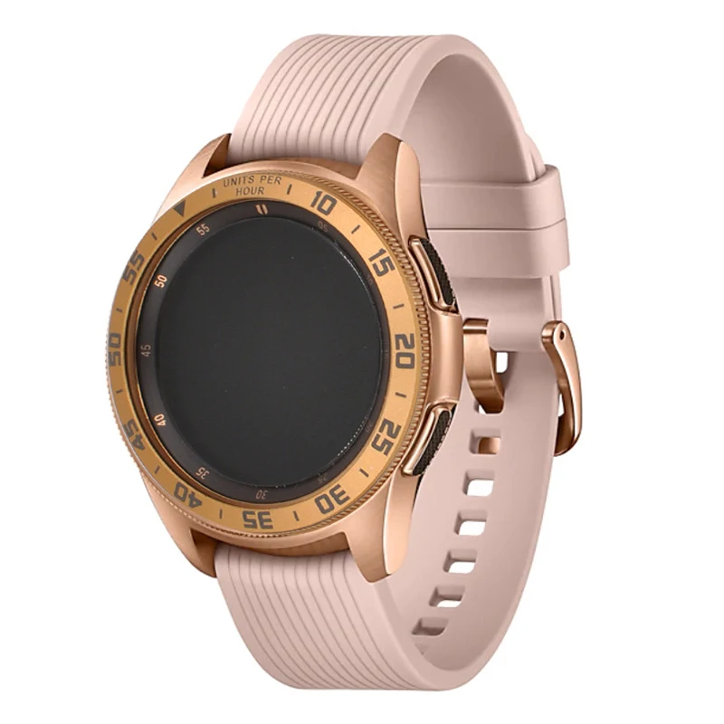 Для часов samsung с бриллиантовым кольцом обод колеса samsung Galaxy Watch 42 мм клеющаяся крышка против царапин время металлическое кольцо часы аксессуары