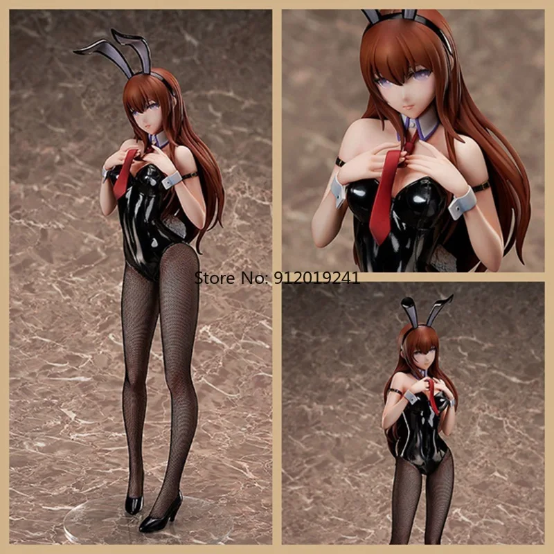 

FREEing Original Toys Steins Gate 3 Generation Anime Figure Makise Kurisu Bunny Grils PVC Action Figure Christina Sexy Figurine