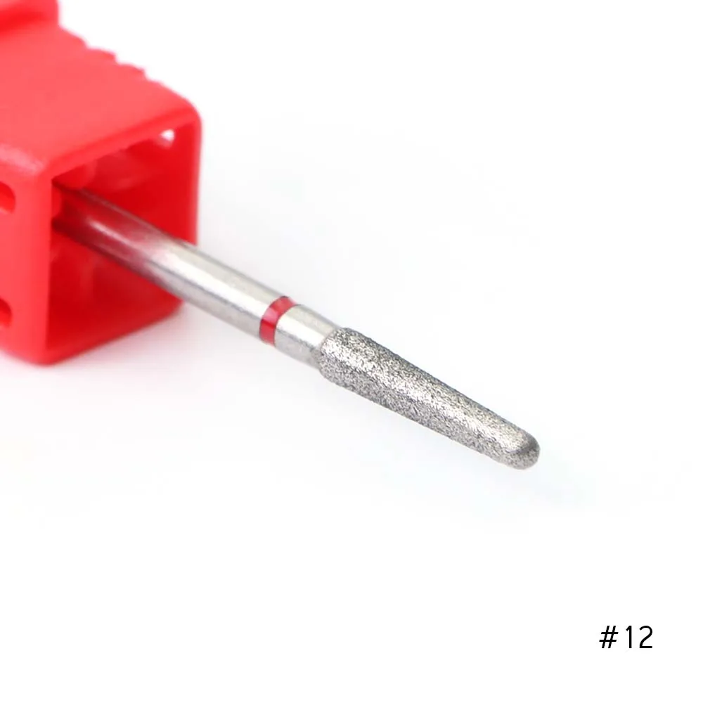 1pcs Diamond Nail Drill Bit Rotary Burr Mills Cutter Cuticle Remover For Electric Manicure Machine Drills Accessories - Цвет: 12