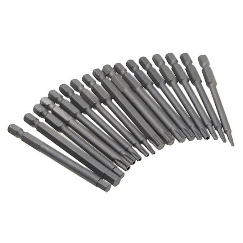 50x набор отверток Экстра длинные шестигранные биты звезда сплайн плоский для