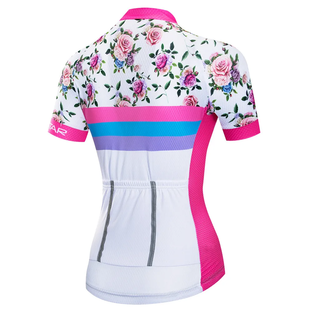 Дышащая велосипедная майка женские комплекты костюм с коротким рукавом