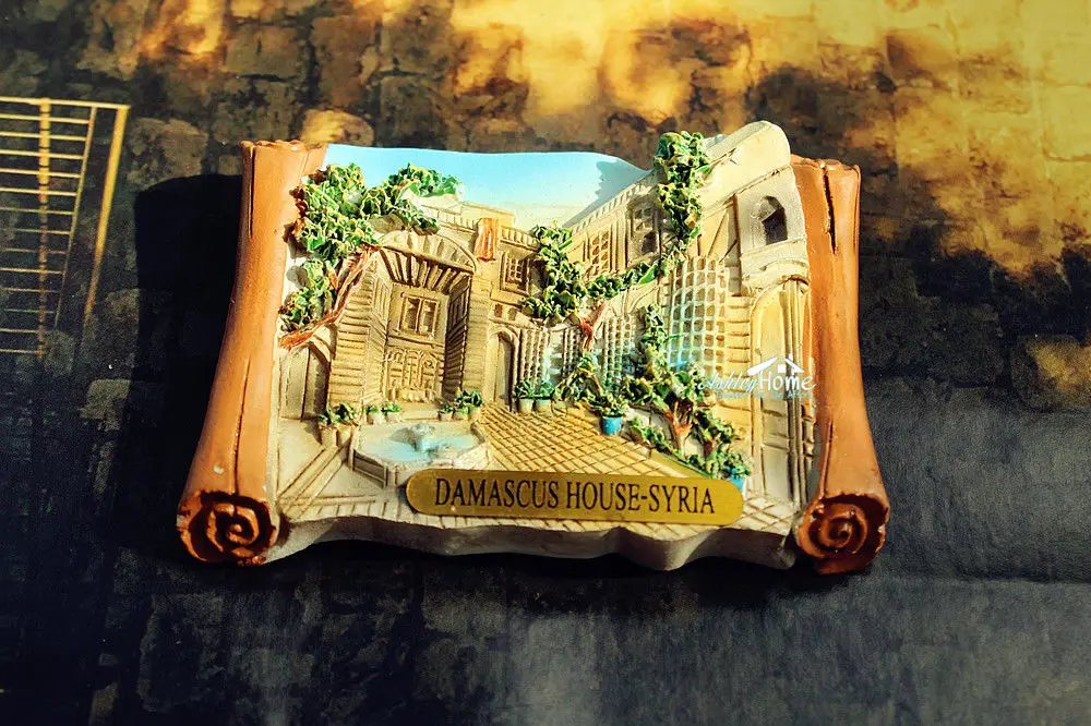 Damascus House Syria Tourist Travel Souvenir 3D Resin Refrigerator Fridge Magnet Craft GIFT Idea Home Decor | Дом и сад