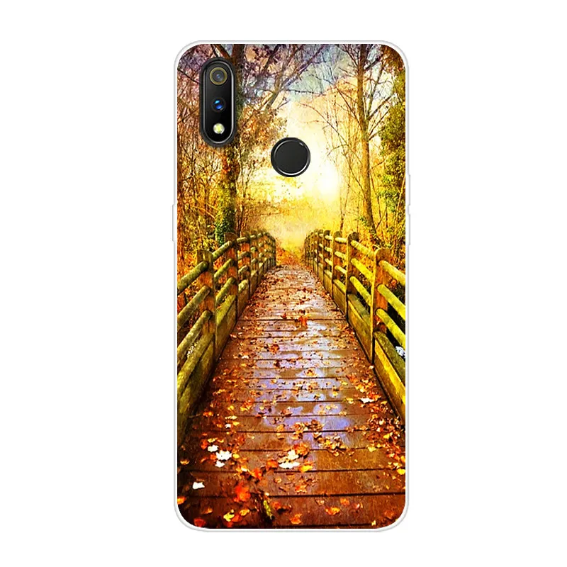 44 Мягкий чехол из ТПУ для OPPO Realme 3 Pro, Прозрачный бампер с мультяшным рисунком, задняя крышка для телефона OPPO Realme3 3Pro Realme3Pro, силиконовый чехол s - Цвет: 44