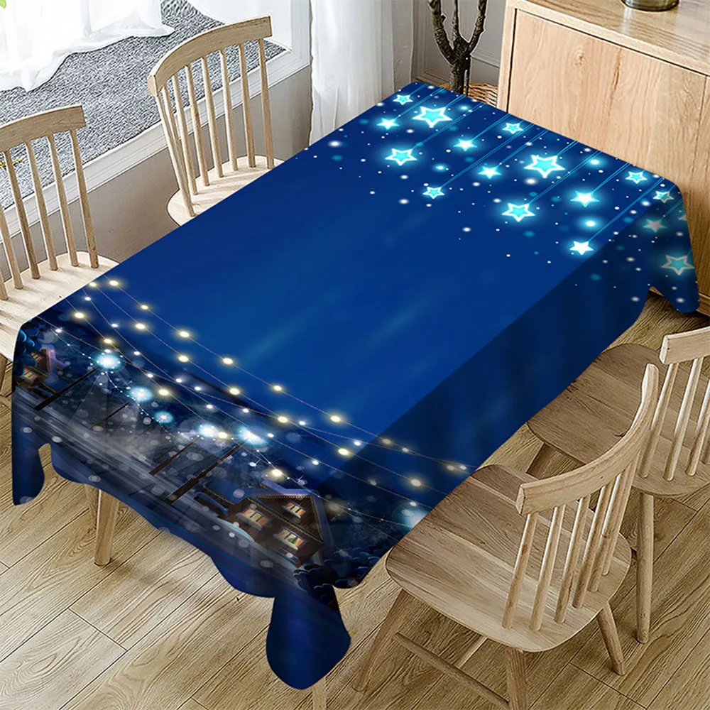  Retro Bionic Tablecloth Wood Grain Polyester Tablecloth Rectangular Table Cover Wallpaper Backgroun