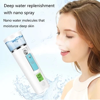 

Portable 40ml Nano Face Steamer Mist Sprayer Facial Body Nebulizer Steamer Air Humidifier Moisturizing Skin Care Beauty Machine