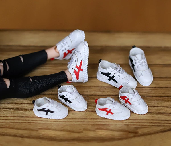 Аксессуары для кукол ручной работы белая спортивная обувь 1 пара | Игрушки и хобби