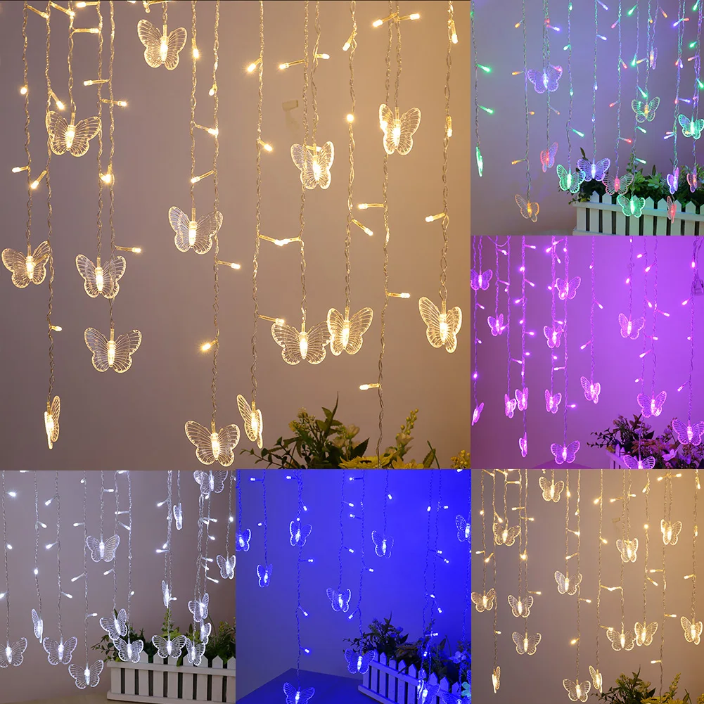 

3.5M Outdoor Xmas Christmas Butterfly LED Strip String Light Bedroom Decor