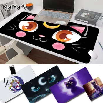 

Maiya In Stocked sailor moon cat Gamer Speed Mice Retail Small Rubber Mousepad Rubber PC Computer Gaming mousepad