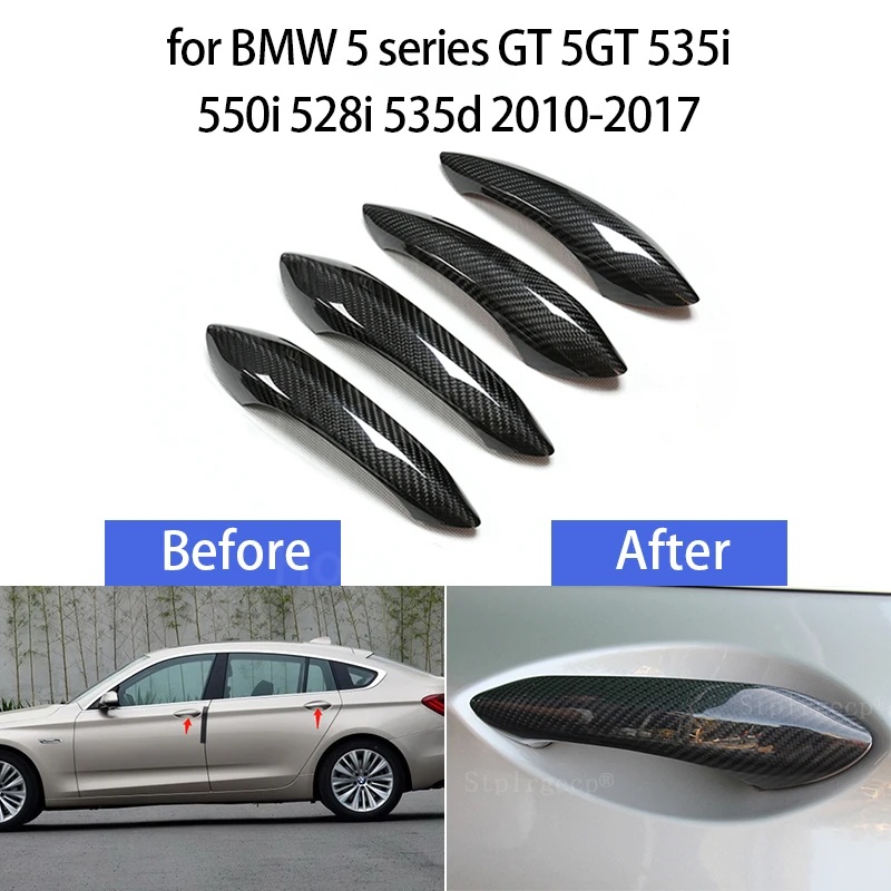 

Car Styling Real Carbon Fiber Outer Door Handle Cover for BMW 5 Series GT 5GT 535i 550i 528i 535d 2010-2017