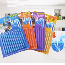 12 шт./компл. волшебная палочка MAGIC TIME палочки для прочистки труб разложения волос и отходов в трубы раковина засорения жидкость для снятия