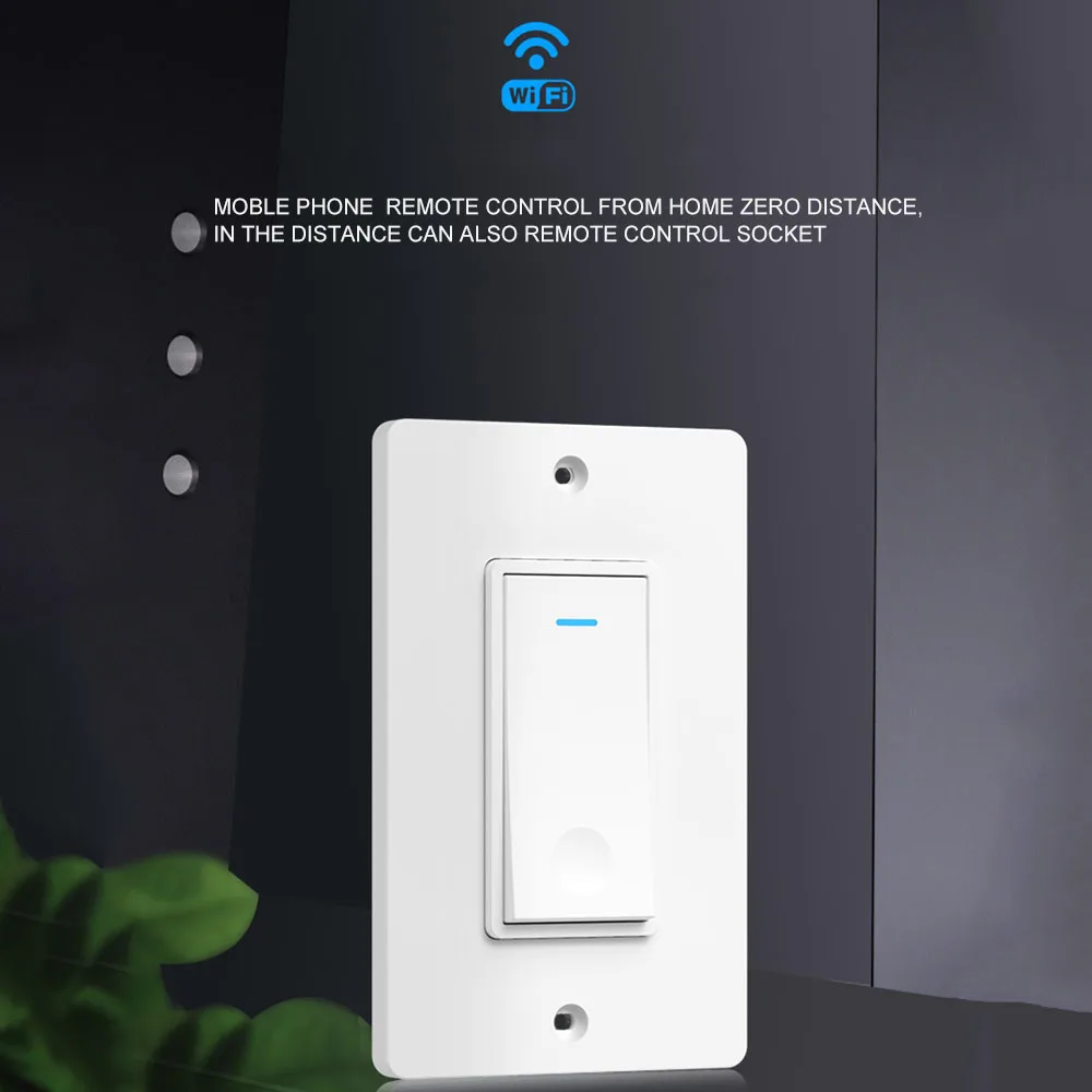 Wifi Inwall Smart Switch Голосовое управление приложение Smart Life таймер дистанционного управления совместно используемое устройство для Android iOS работа с Alexas Googles