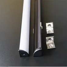 5-30 шт 100 см угловой профиль, V образный светодиодный алюминиевый профиль, 12 мм 12 В 24 В полоса черный канал, 45 градусов светильник для лестницы