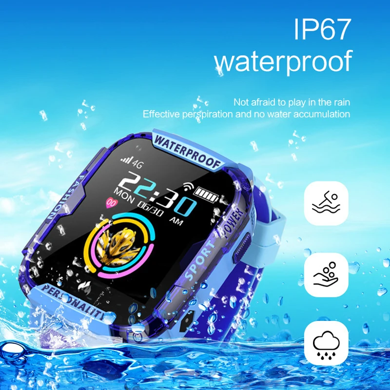 T19 Kids Smart Watch 4G GPS Smartwatch Wifi Tracker Touch Screen SOS SIM Phone Call Waterproof Children Camera Watch DF39Z DF39