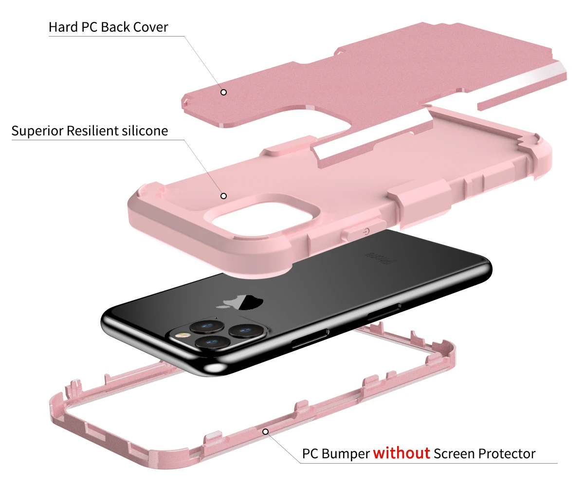 Для Apple iPhone 11 ударопрочный защитный чехол Гибридный жесткий резиновый противоударный защитный чехол для телефона чехол s для iPhone 11
