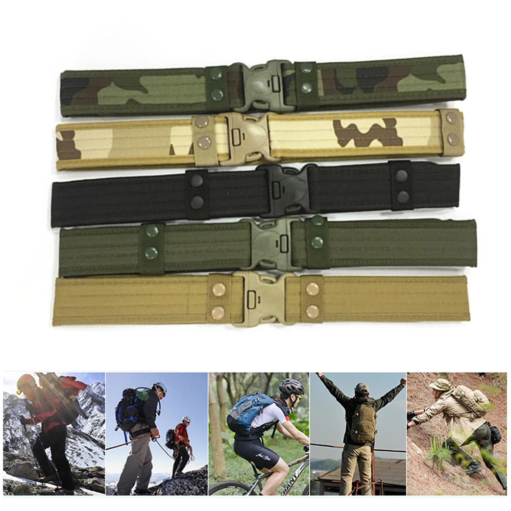 

2020 New Army Style Canvas Combat Belts Quick Release Tactical Belt Fashion Men Canvas Waistband Outdoor Hunting 4 Colors