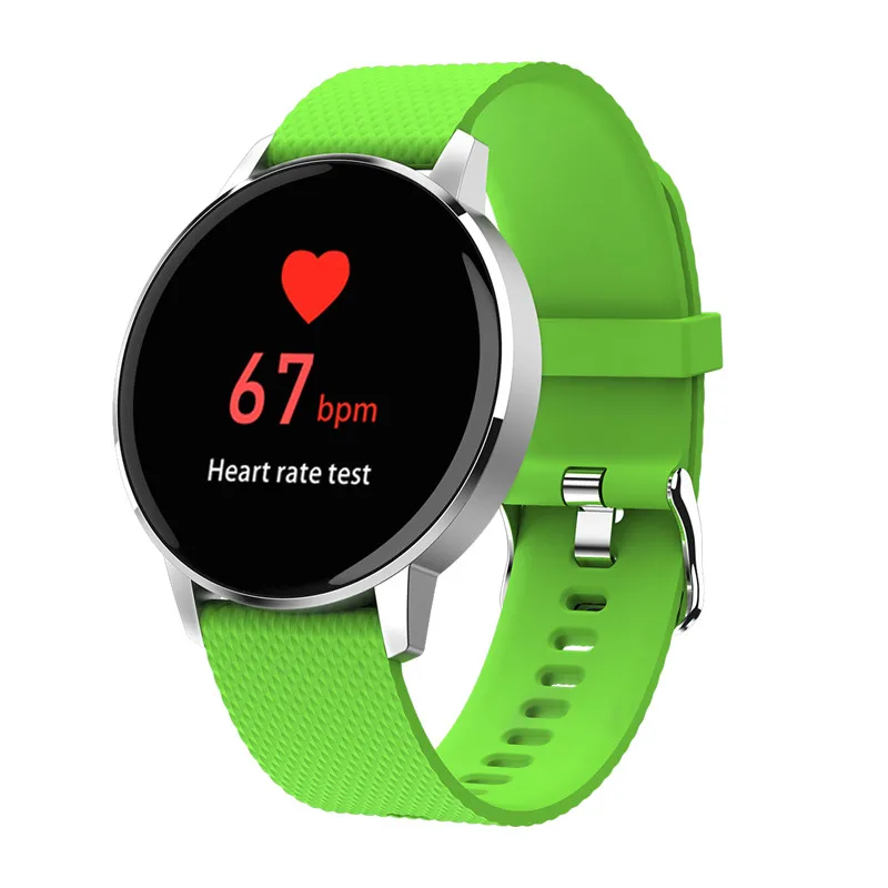 T4 Ultra Thin Smart Watch Round Screen Full View Sports Fitness Activity Tracker Heart Rate Monitor Blood Pressure Smartwatch