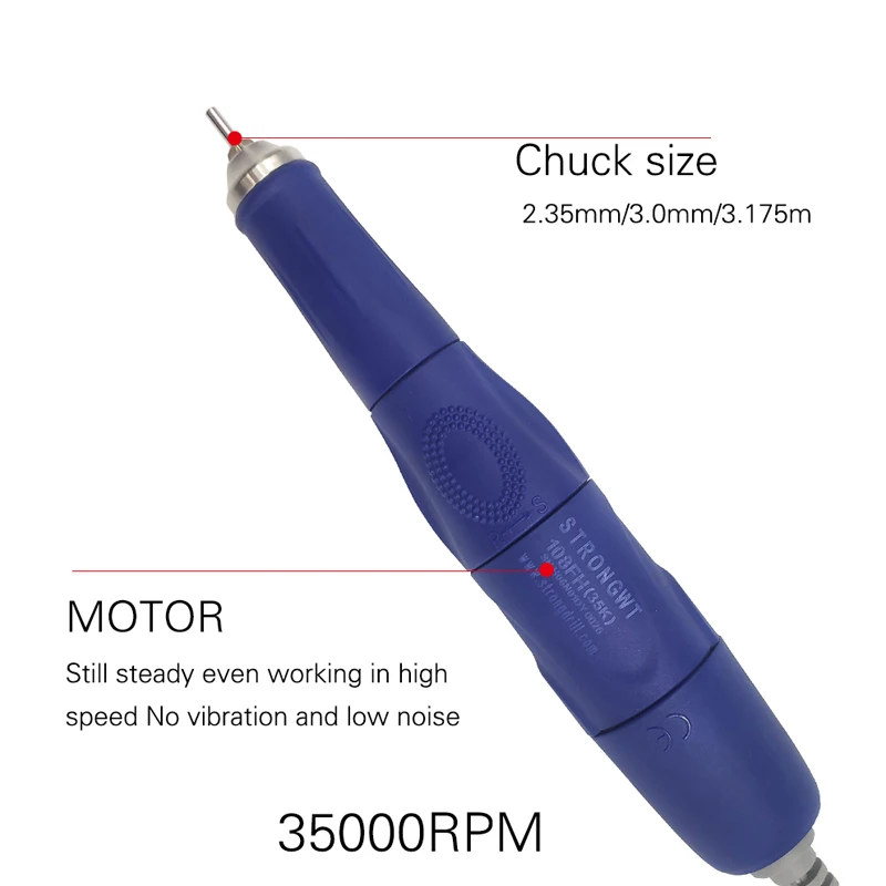 Nail Drill Tool Polish Handle Handpiece Brush Pen Handle Electric Micro Motor Handle for Nail Machine Jewelry Making Tools 108FH 5
