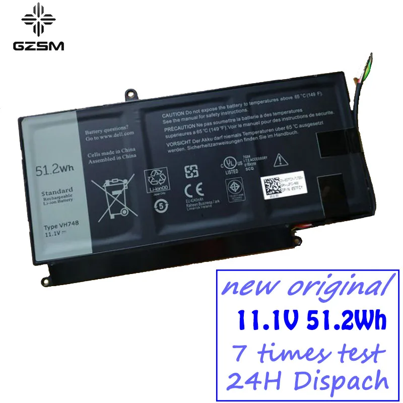GZSM Аккумулятор для ноутбука VH748 для DELL V5460D 5439 Ins14zD-3526 Ins14zD-3528 Аккумулятор для ноутбука 5460 5470 5560 зарядное устройство для ноутбука