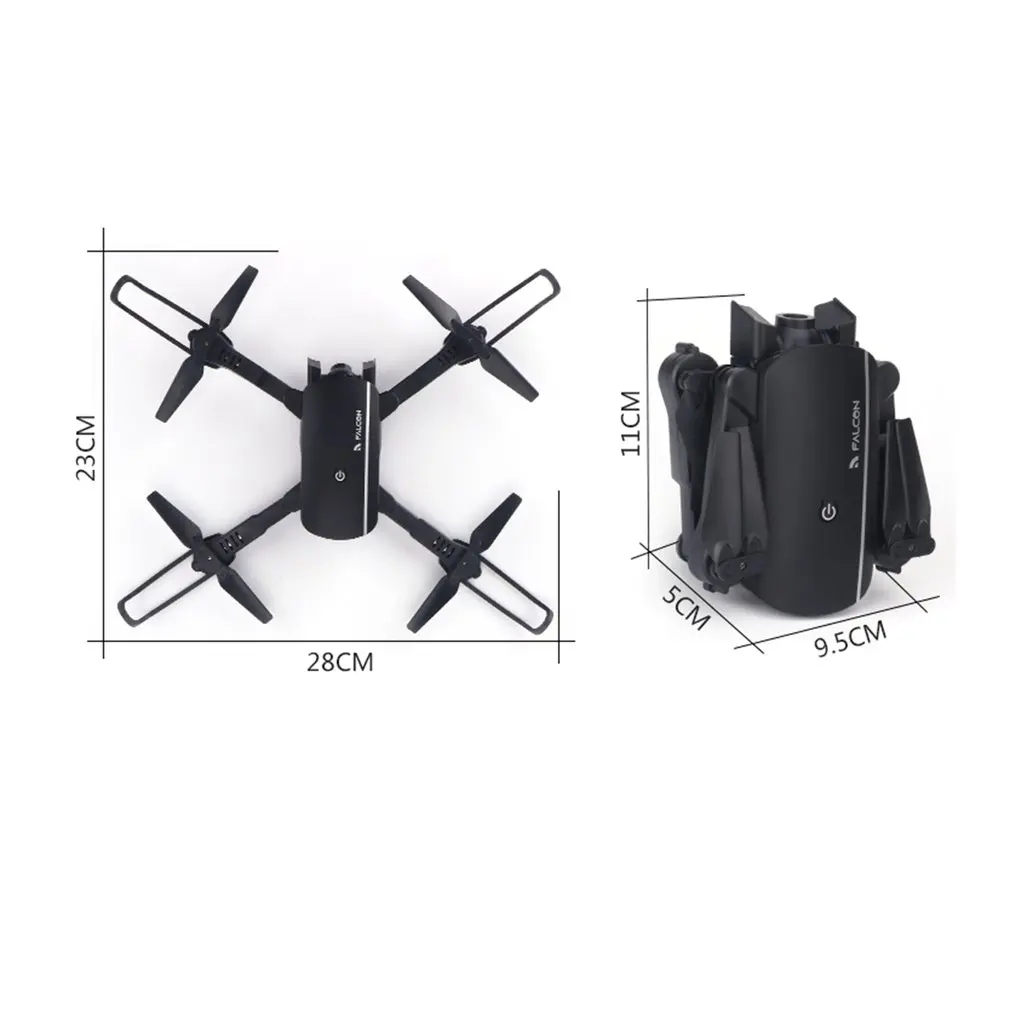 Складной Радиоуправляемый Дрон с 1080P двойной камерой FPV RC вертолет самолет Безголовый режим оптический поток игрушки дистанционного управления