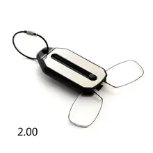 Мини карманный складной зажим нос очки для чтения брелок черная рамка для чтения 517F