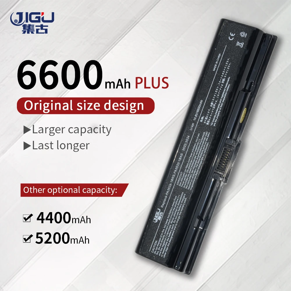 JIGU Новый 6 ячейный Аккумулятор для ноутбука Toshiba Satellite A200 A205 A210 A215 A300 L300 M200|battery for
