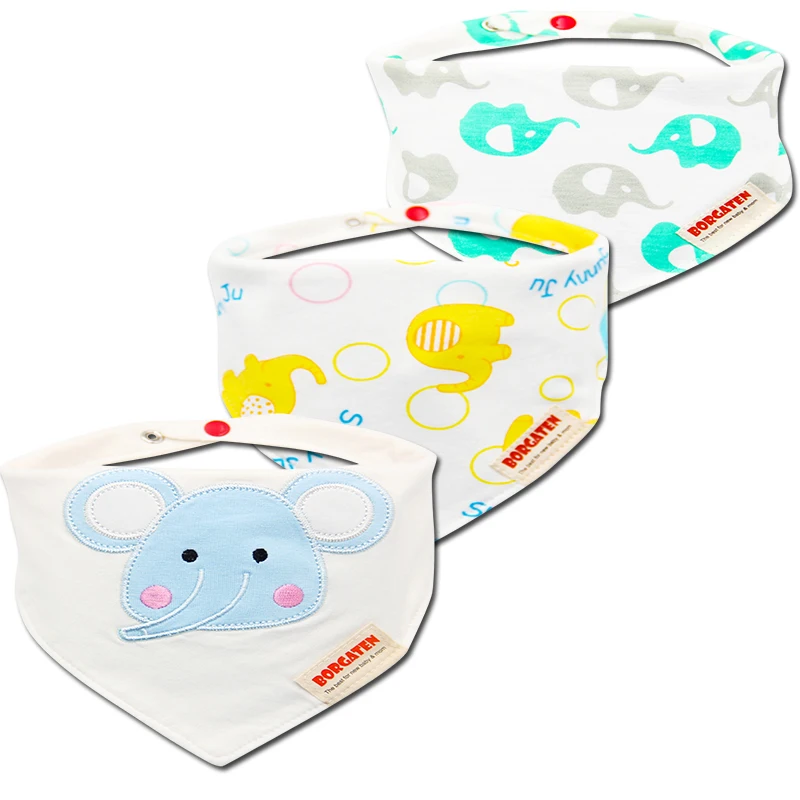 Комплект из 3 предметов, хлопковая бандана детский нагрудник для новорожденных девочек и слюнявчик для мальчика, муслиновый слюнявчик шарф для малышей, для зимы, для младенцев - Цвет: 18