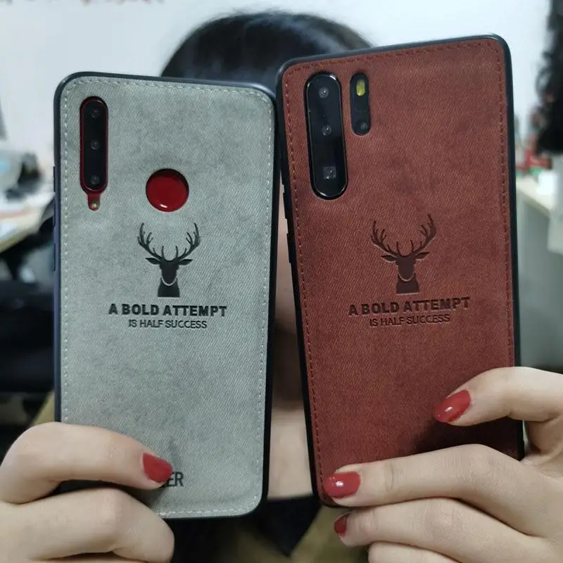 Cloth Fabric Deer Silicone Cover On For Huawei Honor V30 Case V20 8A 8S 8X 8C 9X 20 Pro 9 10i 20i Lite Play 3E |